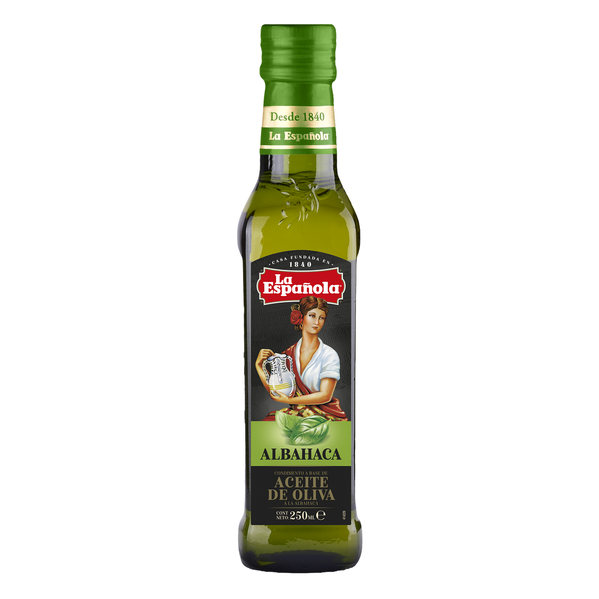 Aceite de Oliva Virgen Extra con esencia de Albahaca 250ml