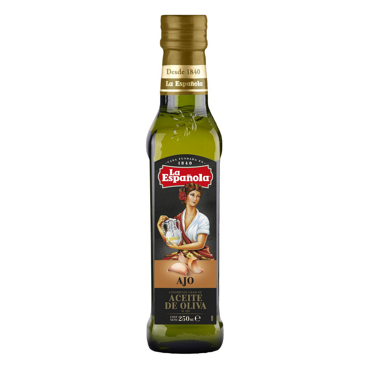 Aceite de Oliva Virgen Extra con esencia de Ajo La Española 250ml