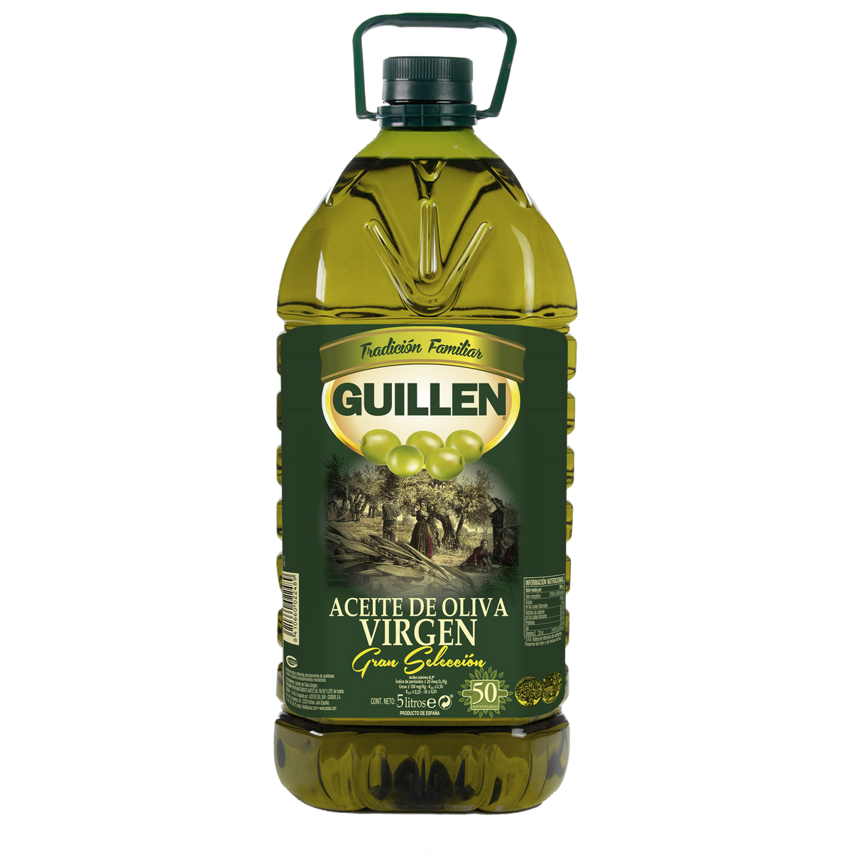 Aceite de oliva virgen Gran Selección Guillén garrafa de 5L