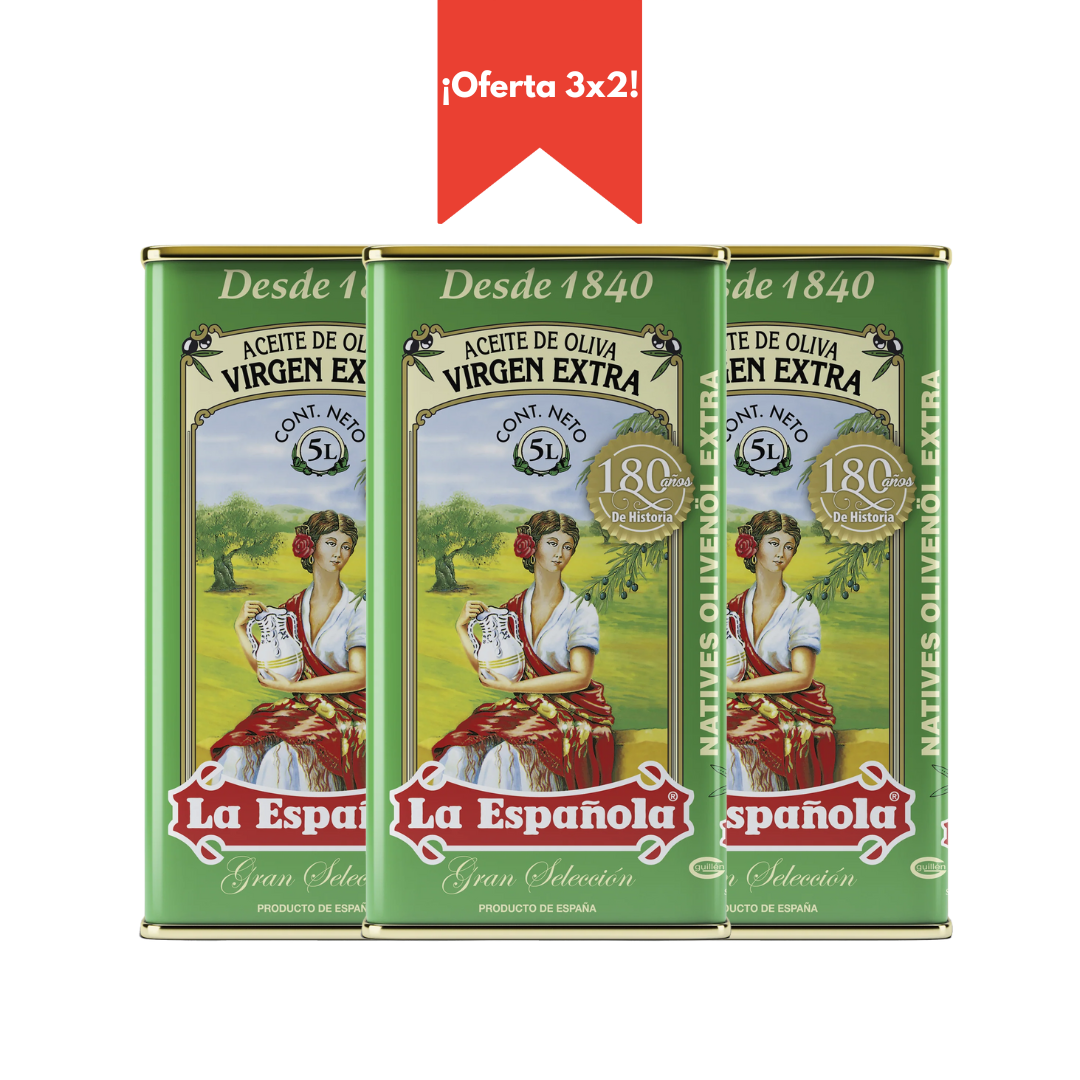 3x2 Aceite de Oliva Virgen Extra Gran Selección Lata 5 litros