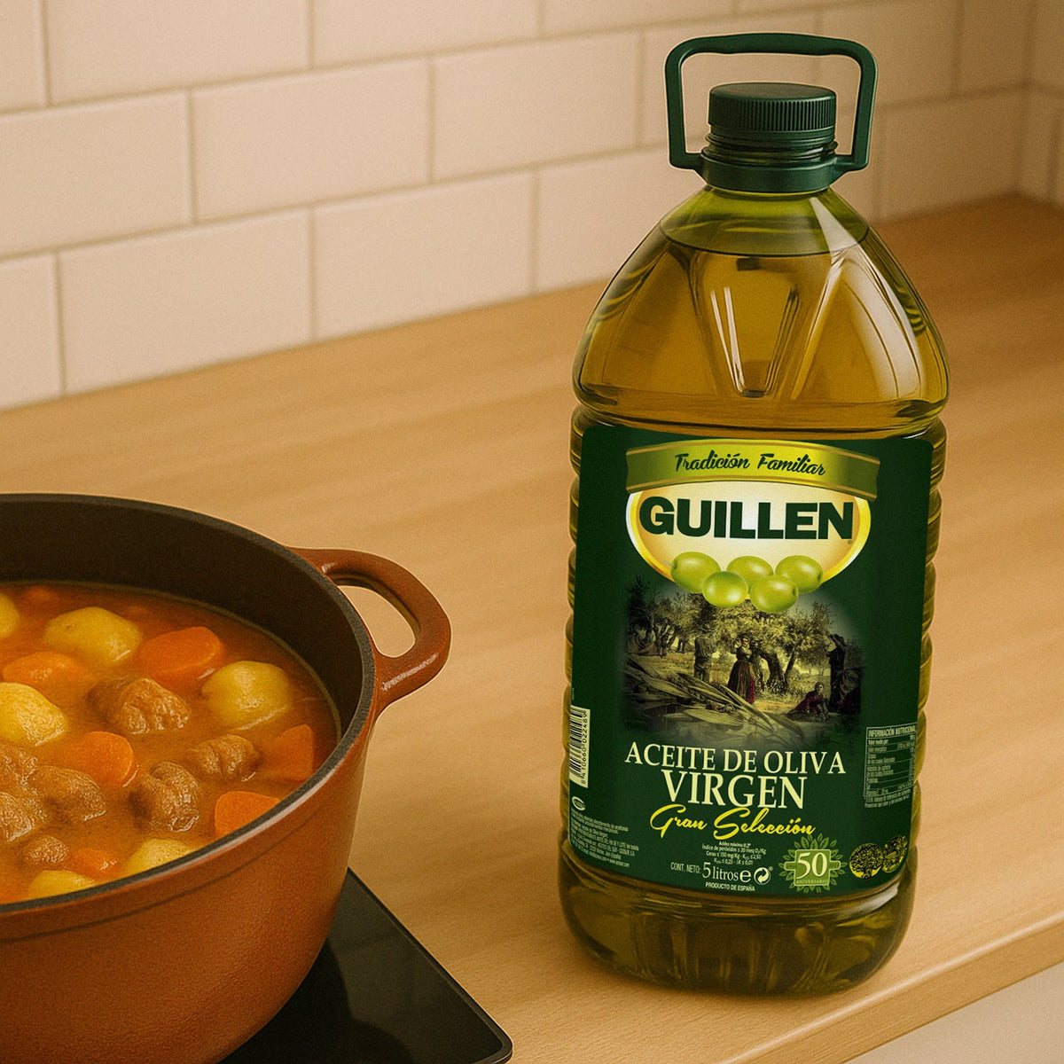 Aceite de oliva virgen Gran Selección Guillén garrafa de 5L